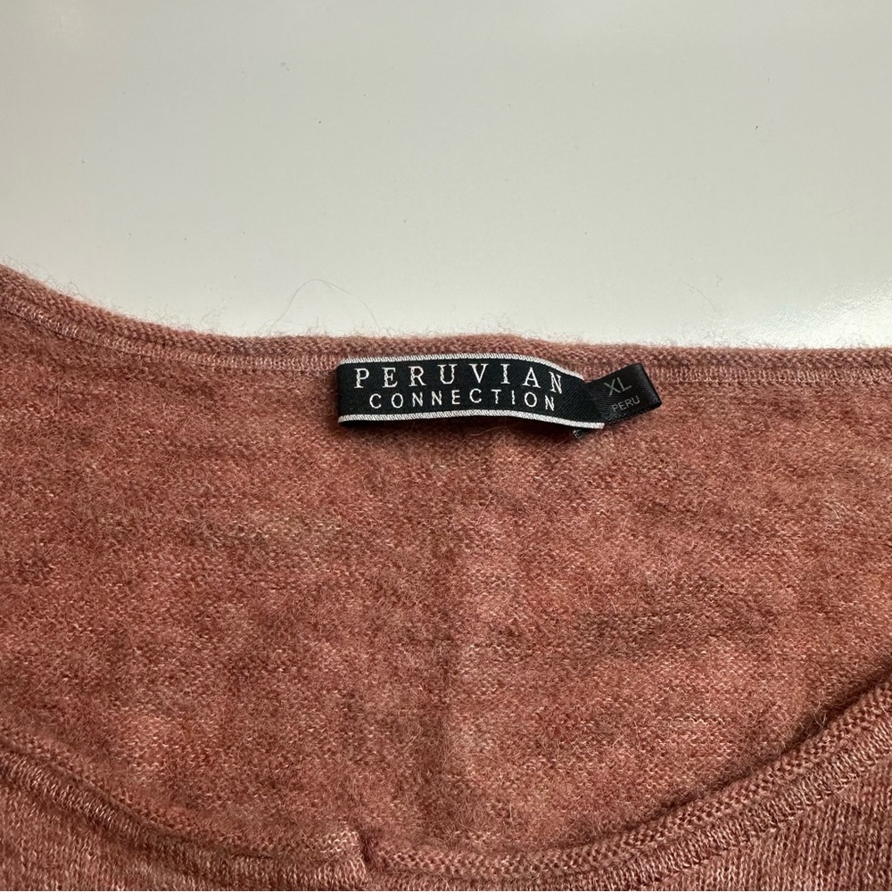 Peruvian Connection Mauve Button-Down Shirt - image 4